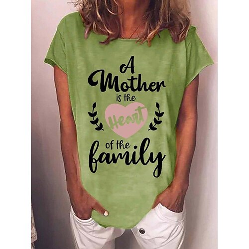 T shirt Tee Femme Blanche Rose Claire Bleu Cœur Lettre Imprimer Manche Courte du quotidien Fin de semaine basique Col Rond Normal Standard Peinture S
T shirt Tee Femme Blanche Rose Claire Bleu Cœur Lettre Imprimer Manche Courte du quotidien Fin de semaine basique Col Rond Normal Standard Peinture S