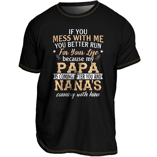 Herre T-shirt T-Shirts Grafisk Bogstaver Rund hals Tøj 3D-udskrivning udendørs Afslappet Kortærmet Trykt mønster Årgang Mode Designer
Herre T-shirt T-Shirts Grafisk Bogstaver Rund hals Tøj 3D-udskrivning udendørs Afslappet Kortærmet Trykt mønster Årgang Mode Designer