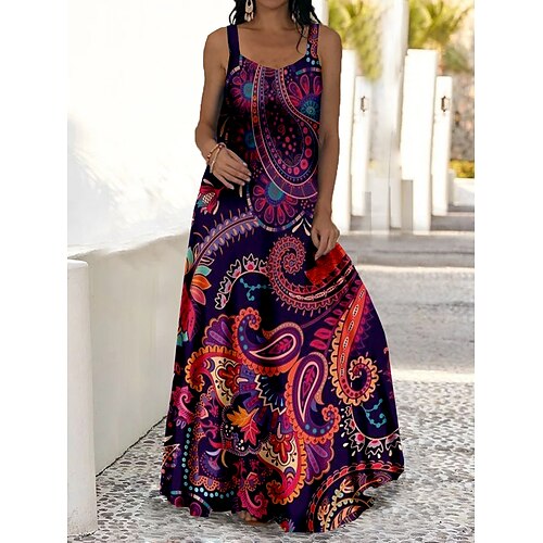 Per donna Abito lungo Abito lungo Vestito svasato Abito estivo Abito sottoveste Pop art Motivo cashemire Piume Di tendenza Romantico Da mare Fine settimana Abito primaverile Stampa Senza maniche Con
Per donna Abito lungo Abito lungo Vestito svasato Abito estivo Abito sottoveste Pop art Motivo cashemire Piume Di tendenza Romantico Da mare Fine settimana Abito primaverile Stampa Senza maniche Con
