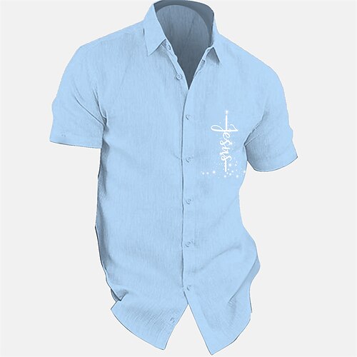 Per uomo camicia di lino Camicia estiva Camicia da spiaggia Nero Bianco Blu Manica corta Alfabetico Collo ripiegabile Estate Informale Giornaliero Abbigliamento
Per uomo camicia di lino Camicia estiva Camicia da spiaggia Nero Bianco Blu Manica corta Alfabetico Collo ripiegabile Estate Informale Giornaliero Abbigliamento