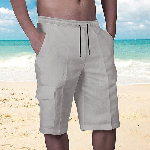 Per uomo Pantaloncini Pantaloncini di lino Pantaloncini estivi Tasche Liscio Comfort Traspirante Esterno Giornaliero Per uscire Misto cotone e lino Di tendenza Streetwear Nero Verde militare
Per uomo Pantaloncini Pantaloncini di lino Pantaloncini estivi Tasche Liscio Comfort Traspirante Esterno Giornaliero Per uscire Misto cotone e lino Di tendenza Streetwear Nero Verde militare