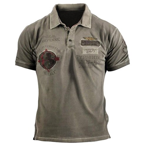 Per uomo POLO Camicia da golf Golf Stampe astratte Vintage ▾ Collo ripiegabile Grigio Esterno Strada Maniche corte Bottone giù Stampa Abbigliamento Sportivo Di tendenza Streetwear Originale
Per uomo POLO Camicia da golf Golf Stampe astratte Vintage ▾ Collo ripiegabile Grigio Esterno Strada Maniche corte Bottone giù Stampa Abbigliamento Sportivo Di tendenza Streetwear Originale