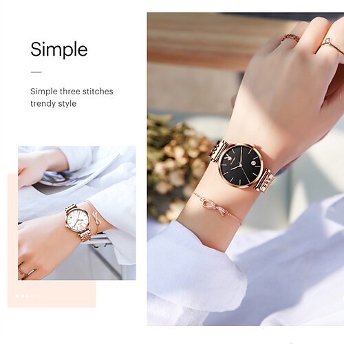 relógio de quartzo feminino casual criativo relógio de pulso minimalista com pulseira calendário data à prova d'água relógio de cinto de malha de aço inoxidável
relógio de quartzo feminino casual criativo relógio de pulso minimalista com pulseira calendário data à prova d'água relógio de cinto de malha de aço inoxidável