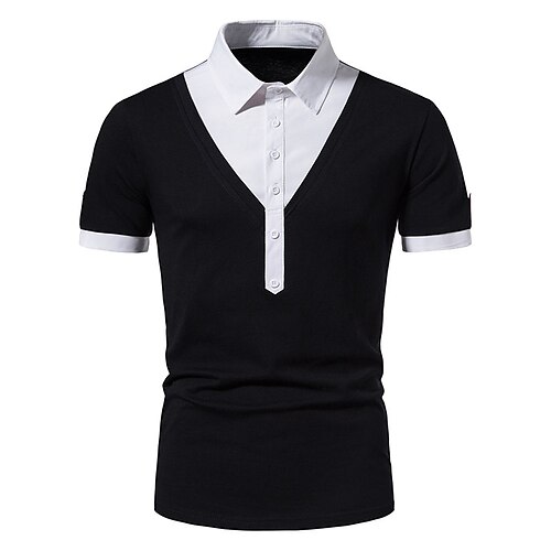 Per uomo Camicia da golf Golf Polo Ufficio Attività commerciale Collo ripiegabile Collo a polo Manica corta Da cerimonia Color Block Splice Estate Standard Nero Bianco Arancione Camicia da golf Golf
Per uomo Camicia da golf Golf Polo Ufficio Attività commerciale Collo ripiegabile Collo a polo Manica corta Da cerimonia Color Block Splice Estate Standard Nero Bianco Arancione Camicia da golf Golf