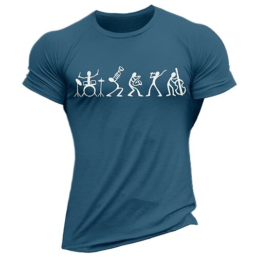 Herre T skjorte Grafiske T-skjorter Kul skjorte Grafiske trykk Musikknotater Hobby Crew-hals Varm stempling Gate Feriereise Kort Erme Trykt mønster Klær Designer Grunnleggende Bekvem
Herre T skjorte Grafiske T-skjorter Kul skjorte Grafiske trykk Musikknotater Hobby Crew-hals Varm stempling Gate Feriereise Kort Erme Trykt mønster Klær Designer Grunnleggende Bekvem
