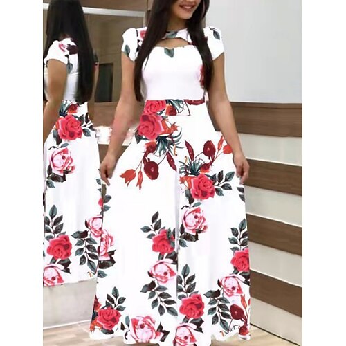 Dame Lang kjole Maxikjole Uformell kjole Swingkjole Print kjole Blomstret Polkadotter Mote Fritid Daglig Feriereise Ut på byen Trykt mønster Kortermet Crew-hals Kjole Normal Svart Hvit Rød Sommer Vår
Dame Lang kjole Maxikjole Uformell kjole Swingkjole Print kjole Blomstret Polkadotter Mote Fritid Daglig Feriereise Ut på byen Trykt mønster Kortermet Crew-hals Kjole Normal Svart Hvit Rød Sommer Vår