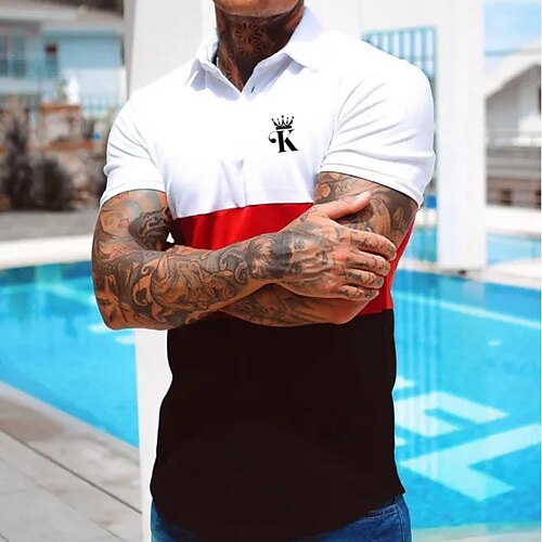 Per uomo POLO Camicia da golf Golf Informale Per eventi Classico Manica corta Di tendenza Essenziale Color Block Pulsante Estate Standard Nero Bianco POLO
Per uomo POLO Camicia da golf Golf Informale Per eventi Classico Manica corta Di tendenza Essenziale Color Block Pulsante Estate Standard Nero Bianco POLO