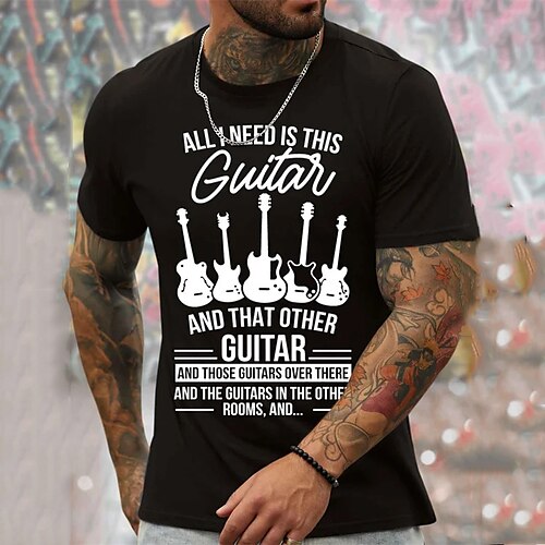 Herre T-shirt Grafiske T-shirts Cool skjorte Grafiske tryk Musikinstrumenter Hobby Rund hals Varm Stempling Gade Ferierejse Kort Ærme Trykt mønster Tøj Designer Basale Moderne Moderne
Herre T-shirt Grafiske T-shirts Cool skjorte Grafiske tryk Musikinstrumenter Hobby Rund hals Varm Stempling Gade Ferierejse Kort Ærme Trykt mønster Tøj Designer Basale Moderne Moderne