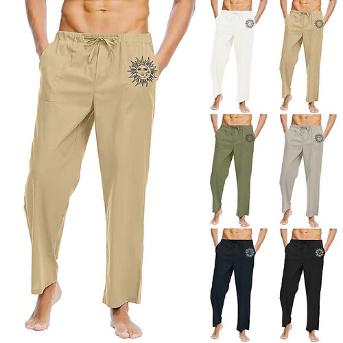 Per uomo Pantaloni di lino Pantaloni Pantaloni estivi Tasche A cordoncino Gamba dritta Pop art Comfort Traspirante Esterno Giornaliero Per uscire Misto cotone e lino Di tendenza Streetwear Nero Bianco
Per uomo Pantaloni di lino Pantaloni Pantaloni estivi Tasche A cordoncino Gamba dritta Pop art Comfort Traspirante Esterno Giornaliero Per uscire Misto cotone e lino Di tendenza Streetwear Nero Bianco