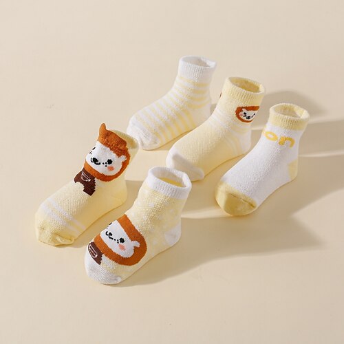 Baby Unisex 5 par Sokker Gul Farveblok Patchwork Sommer Forår Sød Dagligdagstøj 1-12 år
Baby Unisex 5 par Sokker Gul Farveblok Patchwork Sommer Forår Sød Dagligdagstøj 1-12 år