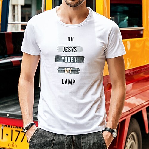 Herre Plusstørrelser Store Høje T-shirt T-Shirts Rund Hals Hvid Kort Ærme udendørs I-byen-tøj Trykt mønster Grafiske tryk Tøj Bomuldsblanding Gade Stilfuld Afslappet
Herre Plusstørrelser Store Høje T-shirt T-Shirts Rund Hals Hvid Kort Ærme udendørs I-byen-tøj Trykt mønster Grafiske tryk Tøj Bomuldsblanding Gade Stilfuld Afslappet