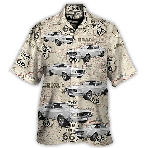 Herren Hemd Hawaiihemd Sommerhemd Buchstabe Auto Grafik-Drucke Umlegekragen Khaki Strasse Casual Kurze Ärmel Button-Down Bedruckt Bekleidung Tropisch Modisch Strassenmode Hawaiianisch
Herren Hemd Hawaiihemd Sommerhemd Buchstabe Auto Grafik-Drucke Umlegekragen Khaki Strasse Casual Kurze Ärmel Button-Down Bedruckt Bekleidung Tropisch Modisch Strassenmode Hawaiianisch
