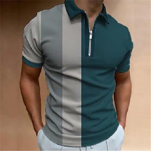 Herre POLO T-skjorte Zip Polo Golf skjorte Stripet Grafiske trykk Aftæpning Mørkegrønn utendørs Gate Kort Erme Glidelås Trykt mønster Klær Mote Designer Fritid Pustende
Herre POLO T-skjorte Zip Polo Golf skjorte Stripet Grafiske trykk Aftæpning Mørkegrønn utendørs Gate Kort Erme Glidelås Trykt mønster Klær Mote Designer Fritid Pustende