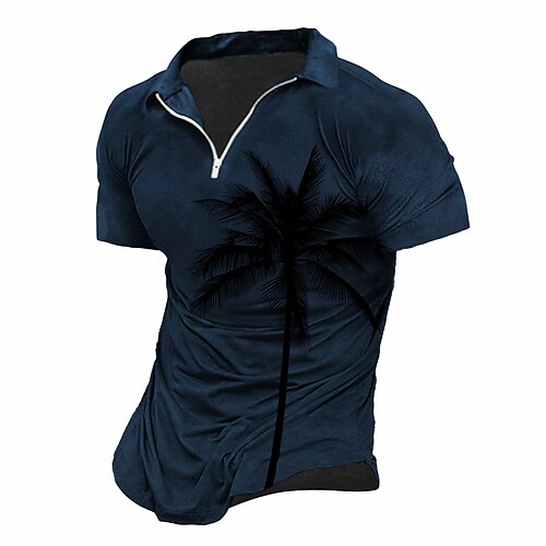 Per uomo POLO Polo con zip Camicia da golf Golf Albero di cocco Stampe astratte Collo ripiegabile Blu Cachi Esterno Strada Maniche corte Cerniera Stampa Abbigliamento Di tendenza Originale Informale
Per uomo POLO Polo con zip Camicia da golf Golf Albero di cocco Stampe astratte Collo ripiegabile Blu Cachi Esterno Strada Maniche corte Cerniera Stampa Abbigliamento Di tendenza Originale Informale