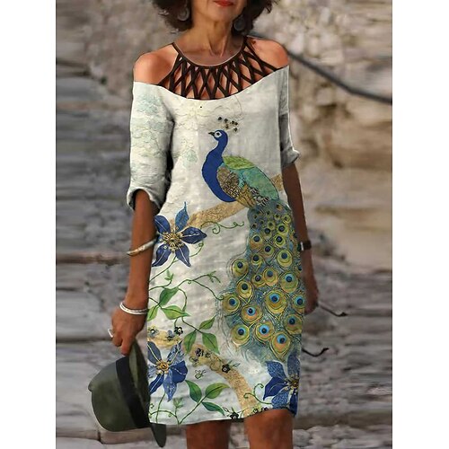 Per donna Vestito casual Vestito a trapezio Abito estivo Animali Floreale Tagliato Stampa All'americana Vestito longuette Di tendenza Moderno Esterno Giornaliero Mezza manica Morbido Nero Bianco
Per donna Vestito casual Vestito a trapezio Abito estivo Animali Floreale Tagliato Stampa All'americana Vestito longuette Di tendenza Moderno Esterno Giornaliero Mezza manica Morbido Nero Bianco