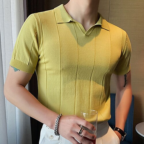 Per uomo Polo in maglia Polo Attività commerciale Giornaliero Bavero Maniche corte Moda Classico Liscio Lavorato a maglia Estate Primavera Nero Bianco Giallo Blu Arancione Verde Polo in maglia
Per uomo Polo in maglia Polo Attività commerciale Giornaliero Bavero Maniche corte Moda Classico Liscio Lavorato a maglia Estate Primavera Nero Bianco Giallo Blu Arancione Verde Polo in maglia