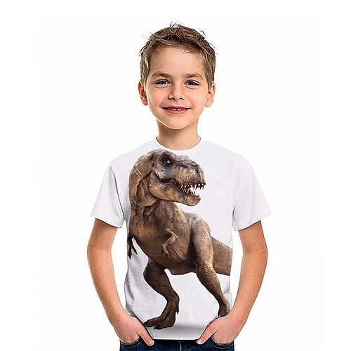 Bambino Da ragazzo maglietta Tee Dinosauro Manica corta Top bambini Esterno Stampa 3D Fantastico Giornaliero Estate Nero 4-12 anni
Bambino Da ragazzo maglietta Tee Dinosauro Manica corta Top bambini Esterno Stampa 3D Fantastico Giornaliero Estate Nero 4-12 anni