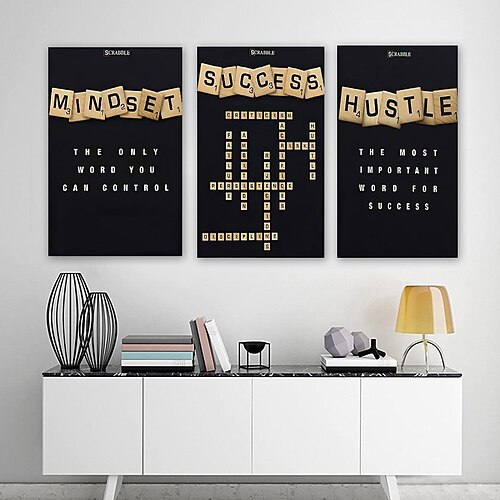 Arte de pared de oficina motivacional: 3 piezas de citas inspiradoras, lienzo de arte de pared para decoración de pared de oficina, imágenes de oficina para pared, arte enmarcado en negro y dorado,
Arte de pared de oficina motivacional: 3 piezas de citas inspiradoras, lienzo de arte de pared para decoración de pared de oficina, imágenes de oficina para pared, arte enmarcado en negro y dorado,
