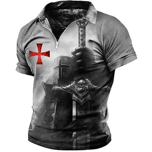 Per uomo Polo con zip POLO Camicia da golf Golf Stampe astratte Vintage ▾ Soldier Collo ripiegabile Grigio Esterno Strada Maniche corte Cerniera Stampa Abbigliamento Di tendenza Originale Informale
Per uomo Polo con zip POLO Camicia da golf Golf Stampe astratte Vintage ▾ Soldier Collo ripiegabile Grigio Esterno Strada Maniche corte Cerniera Stampa Abbigliamento Di tendenza Originale Informale