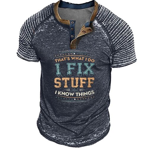 Herre Henly-skjorte Grafiske T-skjorter Kul skjorte Grafiske trykk Slank plissert bokstavtrykk Hobby Henley Varm stempling Gate Feriereise Kort Erme Knapp Trykt mønster Klær Mote Designer
Herre Henly-skjorte Grafiske T-skjorter Kul skjorte Grafiske trykk Slank plissert bokstavtrykk Hobby Henley Varm stempling Gate Feriereise Kort Erme Knapp Trykt mønster Klær Mote Designer