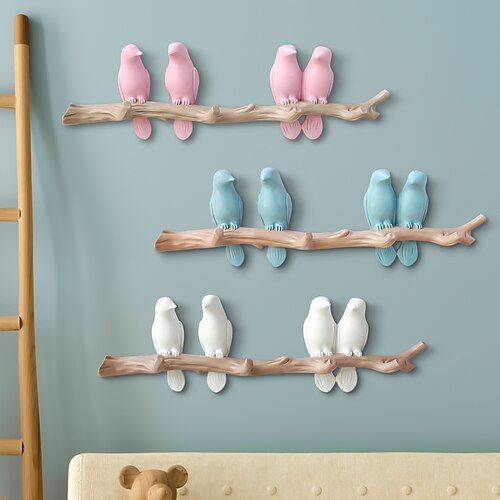 Ganchos decorativos de resina de cuatro pájaros decoración de pared del hogar artesanías 1 pieza
Ganchos decorativos de resina de cuatro pájaros decoración de pared del hogar artesanías 1 pieza