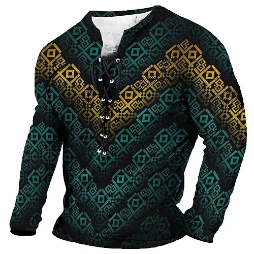 Per uomo maglietta Pop art Color Block Colletto Abbigliamento Stampa 3D Giornaliero Per uscire Manica lunga Lacci Stampa Di tendenza Originale Comodo
Per uomo maglietta Pop art Color Block Colletto Abbigliamento Stampa 3D Giornaliero Per uscire Manica lunga Lacci Stampa Di tendenza Originale Comodo