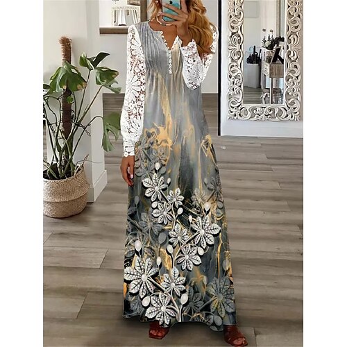 abiti plissettati in pizzo floreale da donna abito lungo abito maxi abito svasato abito stampato abito primaverile grafico moderno appuntamento vacanza fine settimana manica lunga abito scollo a V
abiti plissettati in pizzo floreale da donna abito lungo abito maxi abito svasato abito stampato abito primaverile grafico moderno appuntamento vacanza fine settimana manica lunga abito scollo a V
