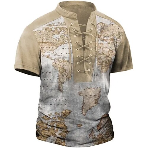 Per uomo maglietta Magliette Pop art Mappa del mondo Colletto Abbigliamento Stampa 3D Informale Giornaliero Manica corta Lacci Stampa Di tendenza Originale Vintage
Per uomo maglietta Magliette Pop art Mappa del mondo Colletto Abbigliamento Stampa 3D Informale Giornaliero Manica corta Lacci Stampa Di tendenza Originale Vintage