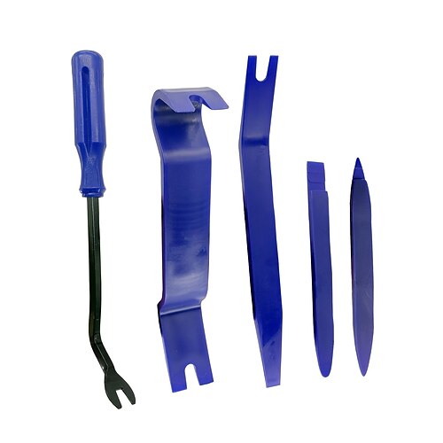Kit de herramientas de extracción de interior de coche universal de 5 uds, kits de herramientas de extracción de sujetadores de palanca de coche para quitar listones de puertas y salpicadero de audio
Kit de herramientas de extracción de interior de coche universal de 5 uds, kits de herramientas de extracción de sujetadores de palanca de coche para quitar listones de puertas y salpicadero de audio