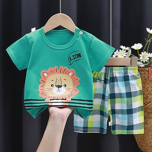 2 pezzi Bambino (1-4 anni) Da ragazzo T-shirt e pantaloncini Vestito Tinta unica Animali Cartoni animati Manica corta Impostare Scuola Adorabile Giornaliero Estate Primavera 3-7 anni
2 pezzi Bambino (1-4 anni) Da ragazzo T-shirt e pantaloncini Vestito Tinta unica Animali Cartoni animati Manica corta Impostare Scuola Adorabile Giornaliero Estate Primavera 3-7 anni