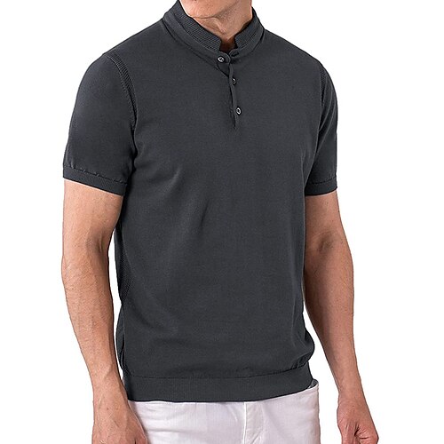 Per uomo POLO Camicia da golf Golf Informale Per eventi Colletto alla coreana Manica corta Di tendenza Essenziale Liscio Pulsante Estate Standard Verde mela Blu chiaro Marrone scuro Rosso scuro Nero
Per uomo POLO Camicia da golf Golf Informale Per eventi Colletto alla coreana Manica corta Di tendenza Essenziale Liscio Pulsante Estate Standard Verde mela Blu chiaro Marrone scuro Rosso scuro Nero