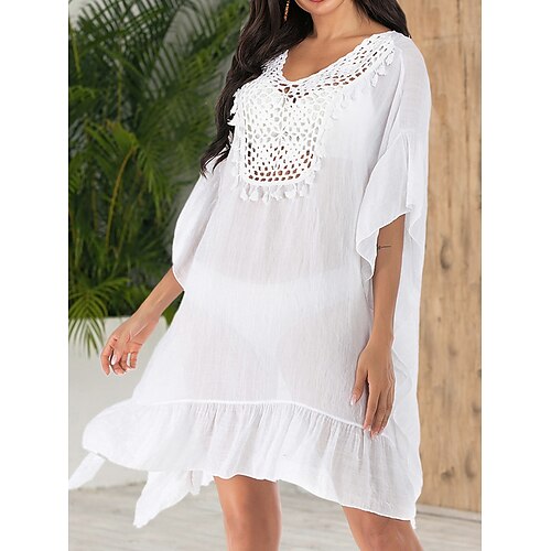 kvinders afslappet sweaterkjole sundress almindelig sweaterkjole almindelig flæse asymmetrisk v-hals midi sweaterkjole aktiv mode udendørs street 3/4-lange ærmer løs pasform hvid sommer forår m
kvinders afslappet sweaterkjole sundress almindelig sweaterkjole almindelig flæse asymmetrisk v-hals midi sweaterkjole aktiv mode udendørs street 3/4-lange ærmer løs pasform hvid sommer forår m