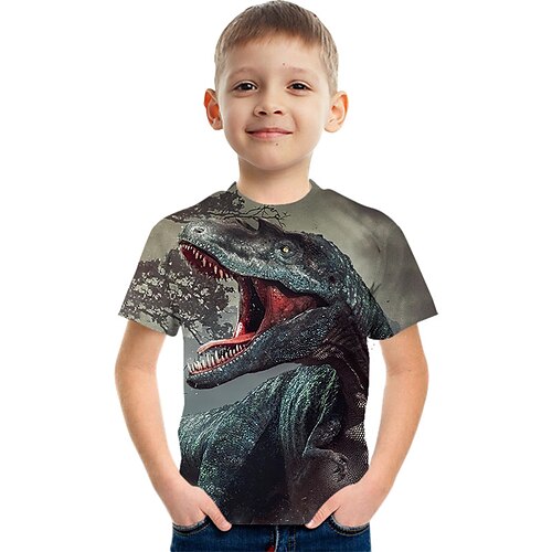 mote dinosaurtrykk kortermet t-skjorte mote 3d-trykte fargerike skjorter for gutter og jenter
mote dinosaurtrykk kortermet t-skjorte mote 3d-trykte fargerike skjorter for gutter og jenter