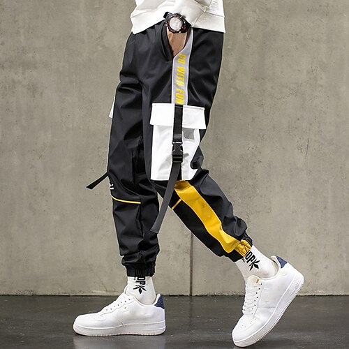 Herre Cargo-bukser Cargo bukser Jogger Bukser Techwear Spændestrop Stribe Komfort Åndbart udendørs Daglig I-byen-tøj Mode Gade Hvid Lilla
Herre Cargo-bukser Cargo bukser Jogger Bukser Techwear Spændestrop Stribe Komfort Åndbart udendørs Daglig I-byen-tøj Mode Gade Hvid Lilla