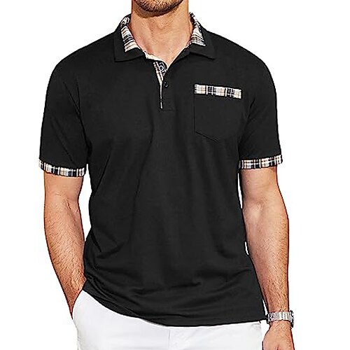 Herre POLO T-skjorte Golf skjorte Avslappet Ferie Klassisk Kortermet Mote Grunnleggende عادي Knapp Sommer Normal Svart POLO T-skjorte
Herre POLO T-skjorte Golf skjorte Avslappet Ferie Klassisk Kortermet Mote Grunnleggende عادي Knapp Sommer Normal Svart POLO T-skjorte
