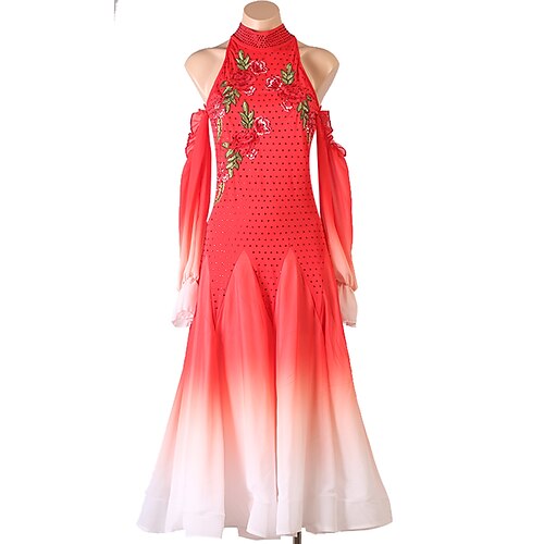ballroom dans Kjole Kombination Krystal / Rhinsten Dame Træning Langærmet Høj Chiffon Nylon Spandex
ballroom dans Kjole Kombination Krystal / Rhinsten Dame Træning Langærmet Høj Chiffon Nylon Spandex