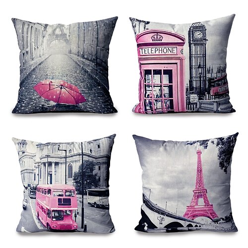 Torre eiffel rosa capa de almofada dupla lateral 4 peças capa de almofada quadrada decorativa macia fronha para quarto sofá sala sofá cadeira
Torre eiffel rosa capa de almofada dupla lateral 4 peças capa de almofada quadrada decorativa macia fronha para quarto sofá sala sofá cadeira