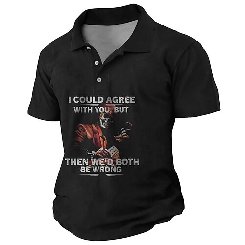 Herre POLO Trøje Golftrøje Dødningehoveder Grafiske tryk Poker Aftæpning Sort Vin udendørs Gade Kort Ærme Knap ned Trykt mønster Tøj Sport Mode Gade Designer
Herre POLO Trøje Golftrøje Dødningehoveder Grafiske tryk Poker Aftæpning Sort Vin udendørs Gade Kort Ærme Knap ned Trykt mønster Tøj Sport Mode Gade Designer