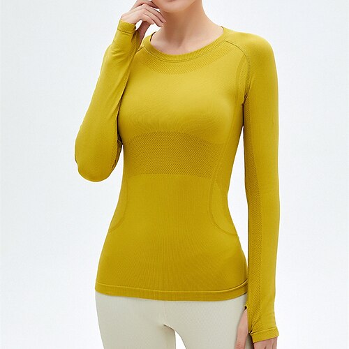 Abbigliamento sportivo Superiore Colore Puro Per donna Addestramento Corsa Manica lunga Naturale Elastene
Abbigliamento sportivo Superiore Colore Puro Per donna Addestramento Corsa Manica lunga Naturale Elastene