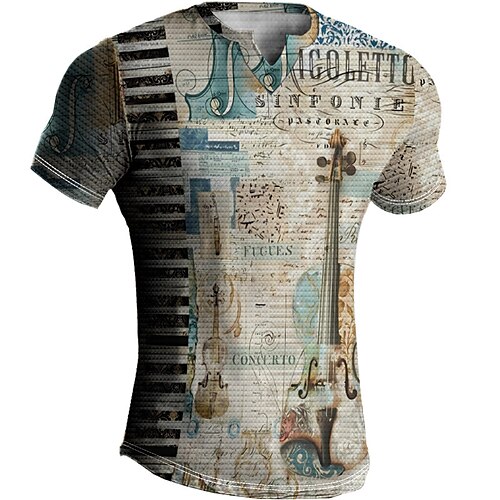 Per uomo Magliette Maglietta Waffle Pop art Strumento musicale A V Abbigliamento Stampa 3D Esterno Informale Manica corta Di tendenza Originale Essenziale
Per uomo Magliette Maglietta Waffle Pop art Strumento musicale A V Abbigliamento Stampa 3D Esterno Informale Manica corta Di tendenza Originale Essenziale