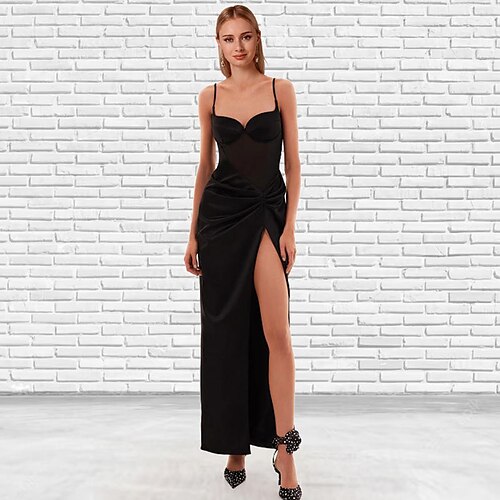 Linjeform Ballkjoler Sexy Kjole Maskerade Gulvlengde Ermeløs Kjæreste Elastisk satin Ryggløs med Spalte 2023
Linjeform Ballkjoler Sexy Kjole Maskerade Gulvlengde Ermeløs Kjæreste Elastisk satin Ryggløs med Spalte 2023