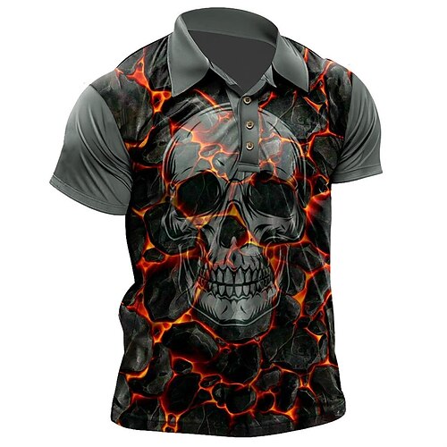 Per uomo POLO Camicia da golf Golf Teschi Stampe astratte Vintage ▾ Collo ripiegabile Grigio Esterno Strada Maniche corte Bottone giù Stampa Abbigliamento Sportivo Di tendenza Streetwear Originale
Per uomo POLO Camicia da golf Golf Teschi Stampe astratte Vintage ▾ Collo ripiegabile Grigio Esterno Strada Maniche corte Bottone giù Stampa Abbigliamento Sportivo Di tendenza Streetwear Originale