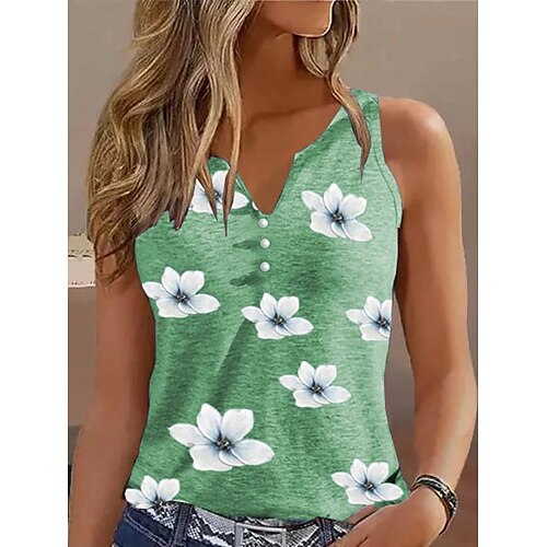 Mulheres Malha Íntima Vermelho Azul Verde Floral Botão Imprimir Manga Curta Casual Feriado Básico Decote V Padrão Tema Flores S
Mulheres Malha Íntima Vermelho Azul Verde Floral Botão Imprimir Manga Curta Casual Feriado Básico Decote V Padrão Tema Flores S