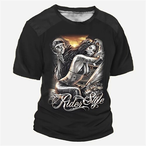 Herre T-shirt T-Shirts Grafisk Mennesker Rund hals Tøj 3D-udskrivning udendørs Afslappet Kortærmet Trykt mønster Årgang Mode
Herre T-shirt T-Shirts Grafisk Mennesker Rund hals Tøj 3D-udskrivning udendørs Afslappet Kortærmet Trykt mønster Årgang Mode