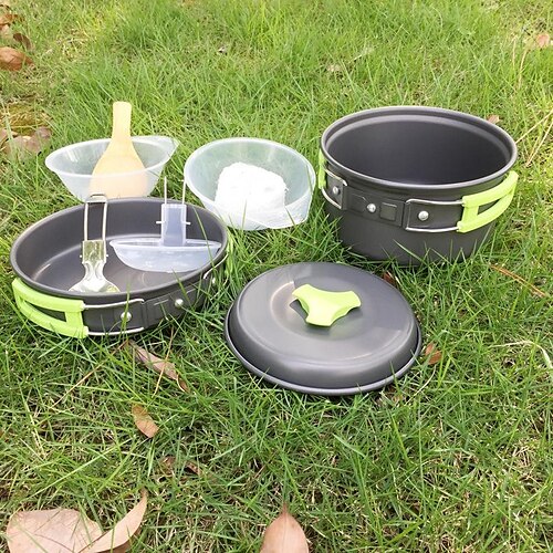 Amazon offre spéciale ensemble de pots d'extérieur 1-2 personnes pot de camping vaisselle oxydée pot en aluminium ensemble de batterie de cuisine d'extérieur portable
Amazon offre spéciale ensemble de pots d'extérieur 1-2 personnes pot de camping vaisselle oxydée pot en aluminium ensemble de batterie de cuisine d'extérieur portable