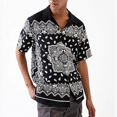 Homme Chemise Chemise hawaïenne Floral Imprimés Photos Rétro Vintage Collier cubain Noir Casual Vacances Manche Courte Bouton bas Imprimer Vêtement Tenue Sportif Mode Vêtement de rue Design
Homme Chemise Chemise hawaïenne Floral Imprimés Photos Rétro Vintage Collier cubain Noir Casual Vacances Manche Courte Bouton bas Imprimer Vêtement Tenue Sportif Mode Vêtement de rue Design