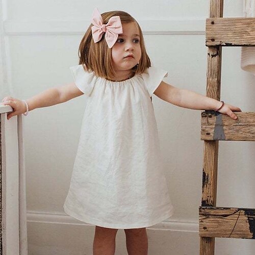 abito da bambina in lino tinta unita abito in lino linea svasata abito al ginocchio prestazioni girocollo manica corta abito attivo 3-7 anni estate bianco cipria scuro
abito da bambina in lino tinta unita abito in lino linea svasata abito al ginocchio prestazioni girocollo manica corta abito attivo 3-7 anni estate bianco cipria scuro