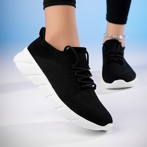 Per donna Scarpe da ginnastica Scarpe Flyknit Esterno Giornaliero Estate Lacci Piatto Punta tonda Per sport Informale Corsa Tessitura volante Mocassino Bianco / nero
Per donna Scarpe da ginnastica Scarpe Flyknit Esterno Giornaliero Estate Lacci Piatto Punta tonda Per sport Informale Corsa Tessitura volante Mocassino Bianco / nero