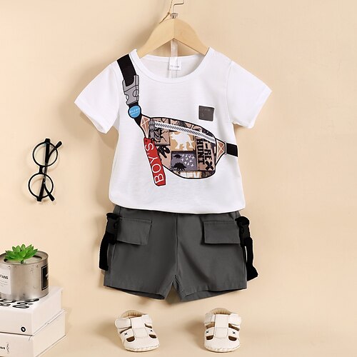 2 deler Baby Gutt T-skjorter og shorts Antrekk Grafisk Kortermet Sett Skole Mote Kul Sommer 3-7 år Hvit
2 deler Baby Gutt T-skjorter og shorts Antrekk Grafisk Kortermet Sett Skole Mote Kul Sommer 3-7 år Hvit