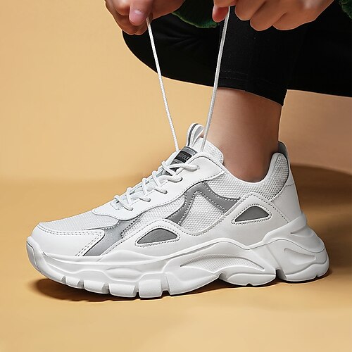 Per donna Scarpe da ginnastica Scarpe da papà Esterno Giornaliero Lacci Piatto Punta tonda Per sport Informale Corsa Similpelle Tessitura volante Con lacci intrecciali Bianco
Per donna Scarpe da ginnastica Scarpe da papà Esterno Giornaliero Lacci Piatto Punta tonda Per sport Informale Corsa Similpelle Tessitura volante Con lacci intrecciali Bianco